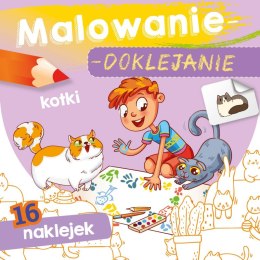 Kotki. Malowanie-doklejanie