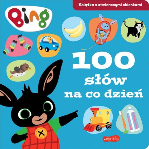 100 słów na co dzień. Bing. Książka z otwieranymi okienkami