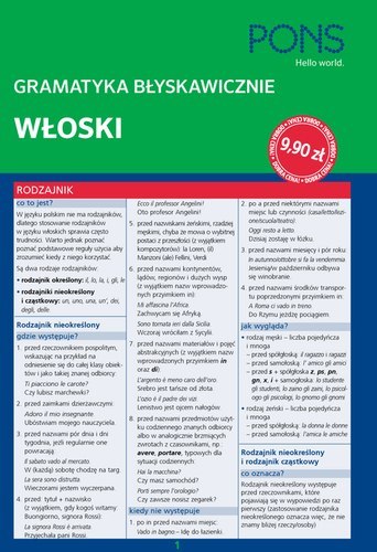 Błyskawicznie gramatyka włoska PONS