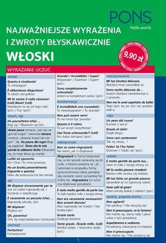 Błyskawicznie zwroty i wyrażenia włoskie PONS