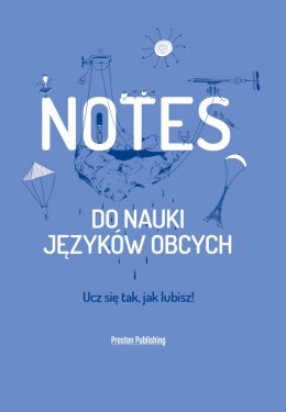 Notes do nauki języków obcych (niebieski)