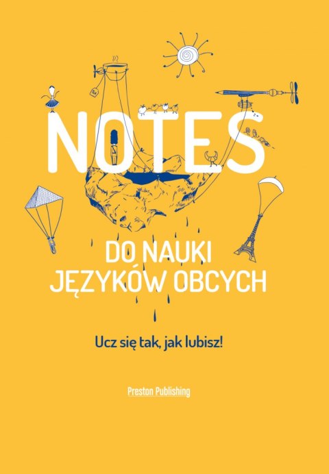 Notes do nauki języków obcych (pomarańczowy)