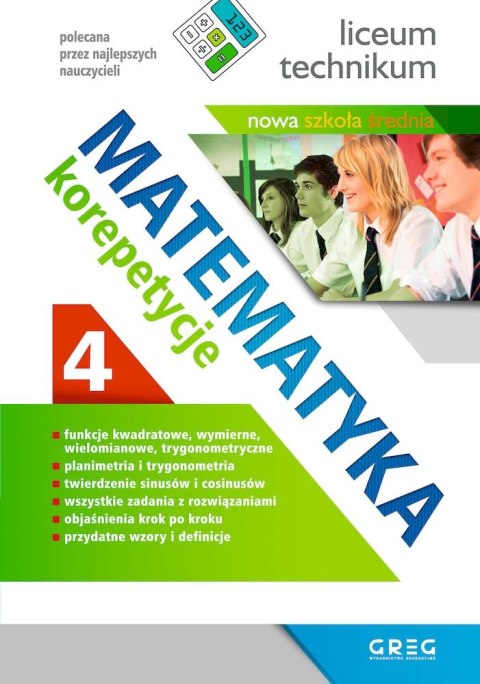 Matematyka. Korepetycje, liceum. Część 4 (po reformie)