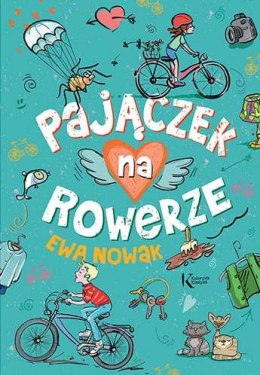 Pajączek na rowerze. Kolorowa klasyka