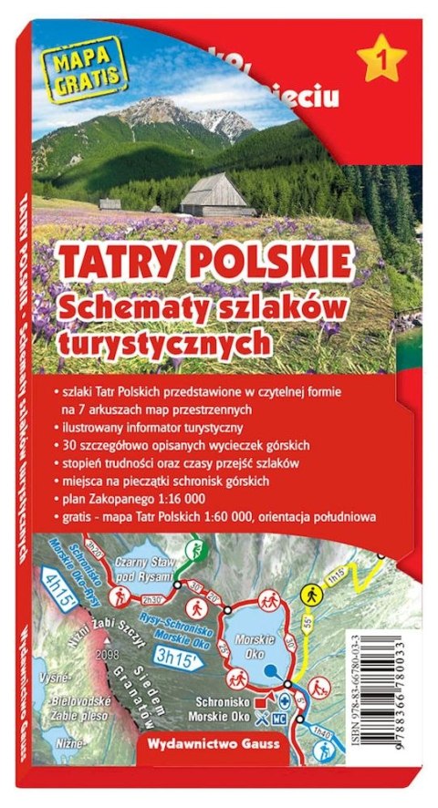 Tatry polskie. Schematy szlaków turystycznych wyd. 3