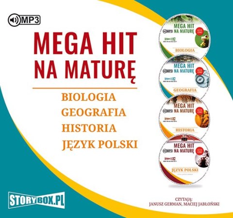 CD MP3 Pakiet mega hit na maturę / biologia / geografia / historia / język polski