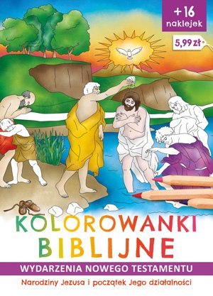 Narodziny Jezusa i początek jego działalności wydarzenia Nowego Testamentu kolorowanki biblijne