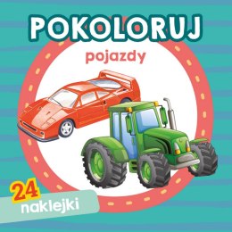 Pojazdy. Pokoloruj