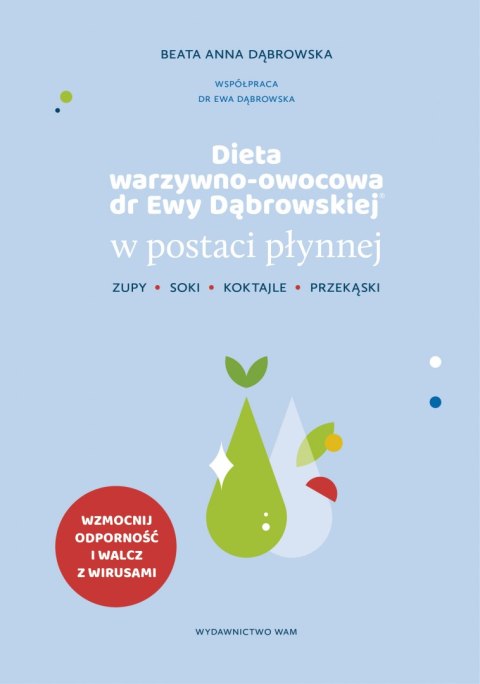 Dieta warzywno-owocowa dr Ewy Dąbrowskiej w postaci płynnej. Zupy, soki, koktajle, przekąski