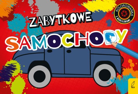 Kolorowanki z naklejkami. Zabytkowe samochody