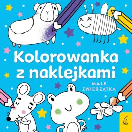 Małe zwierzątka. Kolorowanka z naklejkami