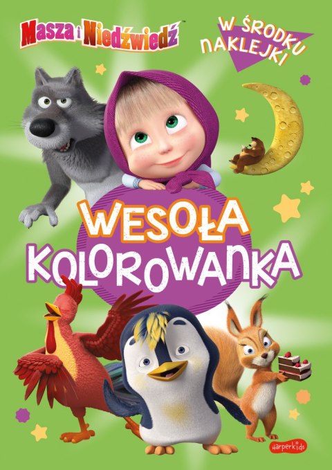 Masza i Niedźwiedź. Wesoła kolorowanka