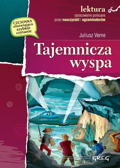 Tajemnicza wyspa. Lektura z opracowaniem