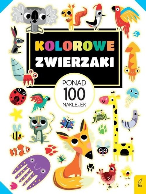 Kolorowe zwierzaki ponad 100 naklejek