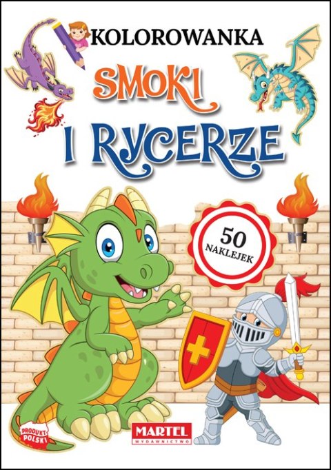 Smoki i rycerze. Kolorowanka