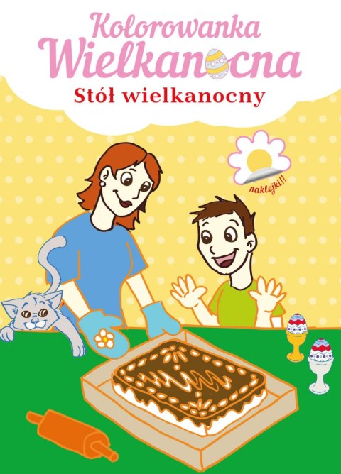 Stół Wielkanocny. Kolorowanka Wielkanocna