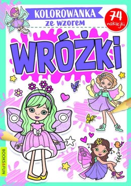 Wróżki. Kolorowanka ze wzorem