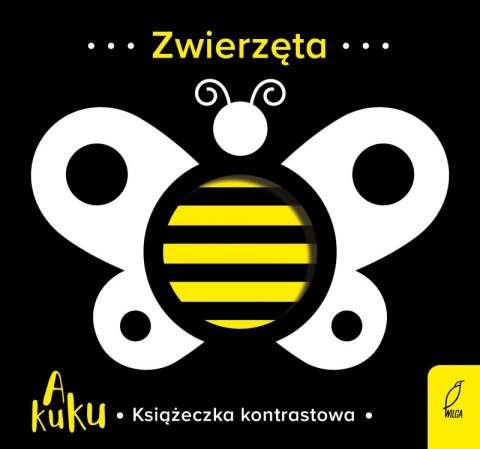 Zwierzęta. A kuku. Książeczka kontrastowa