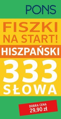 Fiszki na start PONS! Język hiszpański 333 słowa