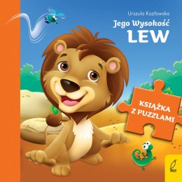 Jego Wysokość lew. Książka z puzzlami