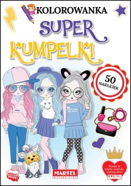 Super kumpelki. Kolorowanka z naklejkami