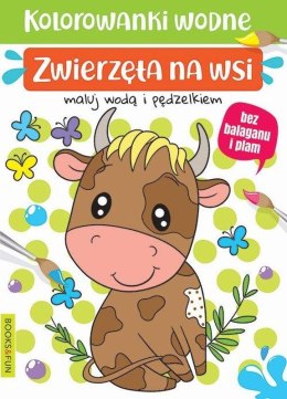 Zwierzęta na wsi. Kolorowanki wodne