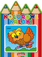 Sowa kolorowe kredki