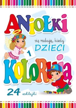 Aniołki się radują kiedy dzieci kolorują 1