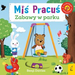 Miś Pracuś zabawy w parku