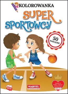 Super sportowcy. Kolorowanki z naklejkami