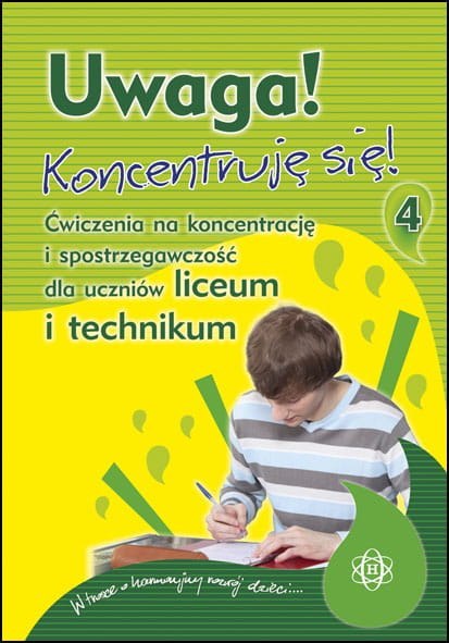 Uwaga koncentruję się część 4 ćwiczenia na koncentrację i spostrzegawczość dla uczniów liceum i technikum