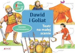 Dawid i Goliat. Teatr na małej scenie. Figurki i scenografia