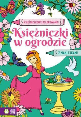 Księżniczki w ogrodzie. Księżniczkowe kolorowanki