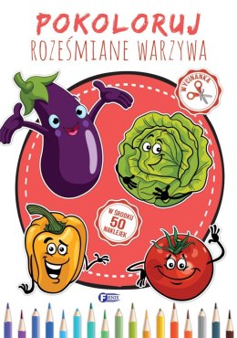 Pokoloruj roześmiane warzywa