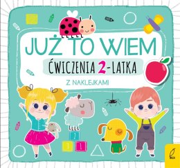 Ćwiczenia 2-latka z naklejkami już to wiem