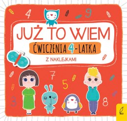 Ćwiczenia 4-latka z naklejkami już to wiem