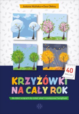 Krzyżówki na cały rok dla dzieci uczących się czytać, pisać i rozwiązywać łamigłówki