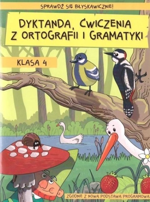 Dyktanda, ćwiczenia z ortografii i gramatyki. Klasa 4