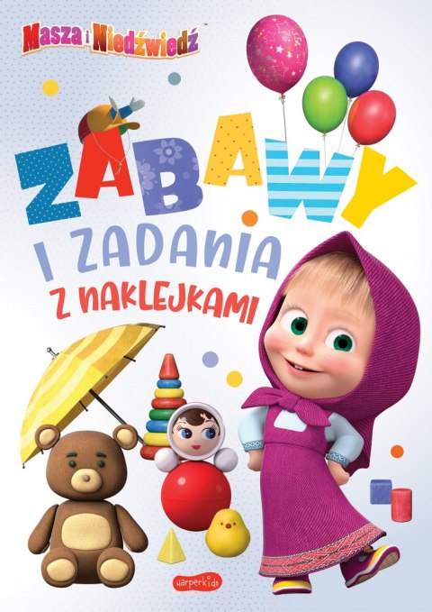 Masza i Niedźwiedź. Zabawy i zadania z naklejkami 2