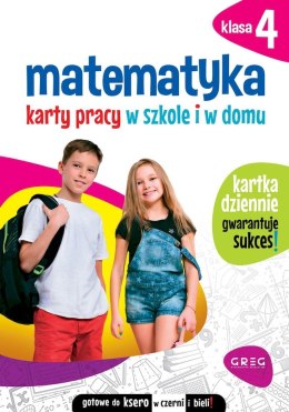 Matematyka. Karty pracy w szkole i w domu. Klasa 4