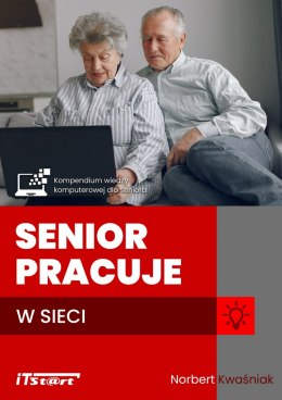 Senior pracuje w sieci