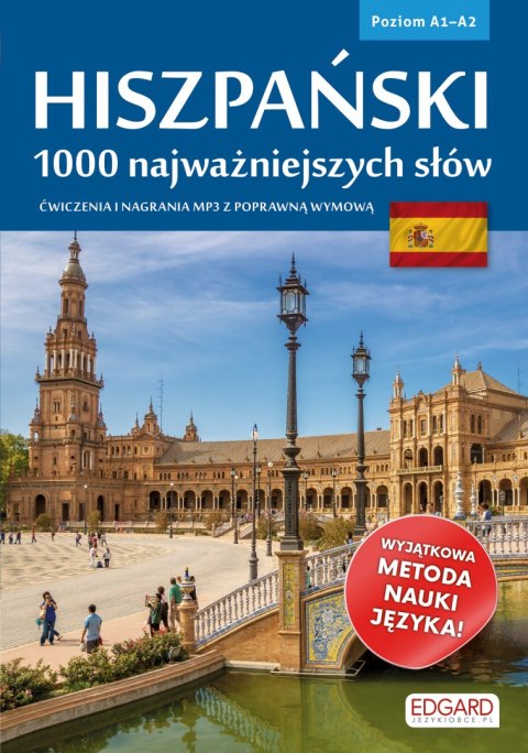 Hiszpański. 1000 najważniejszych słów. Poziom A1-A2