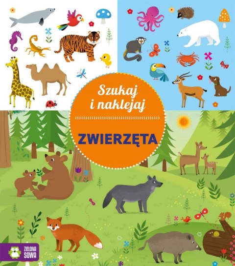 Zwierzęta. Szukaj i naklejaj