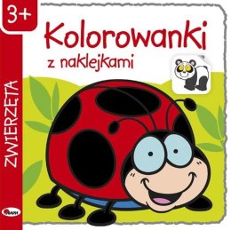 Zwierzęta kolorowanki z naklejkami