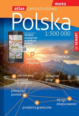 Polska. Atlas samochodowy 1:300 000