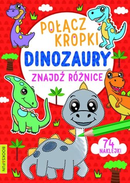 Dinozaury. Połącz kropki, znajdź różnicę