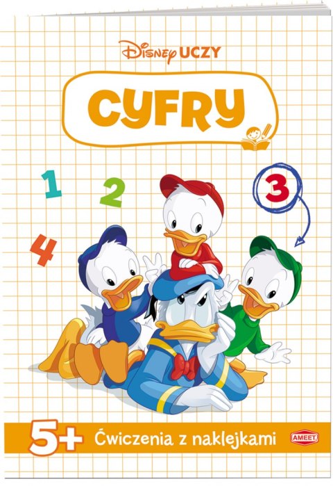 Disney uczy miki Ćwiczenia z naklejkami cyfry UDN-9305