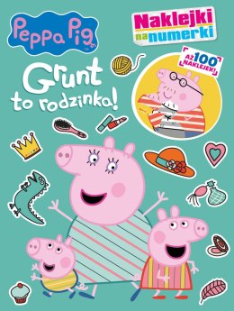 Grunt to rodzinka!. Naklejki na numerki. Świnka Peppa