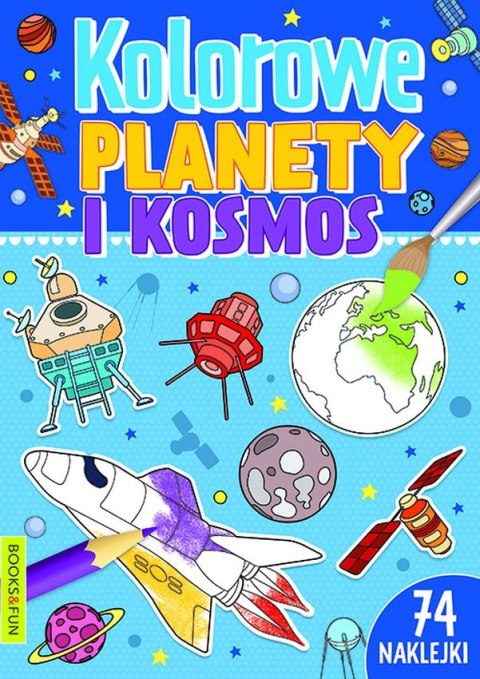 Kolorowe planety i kosmos