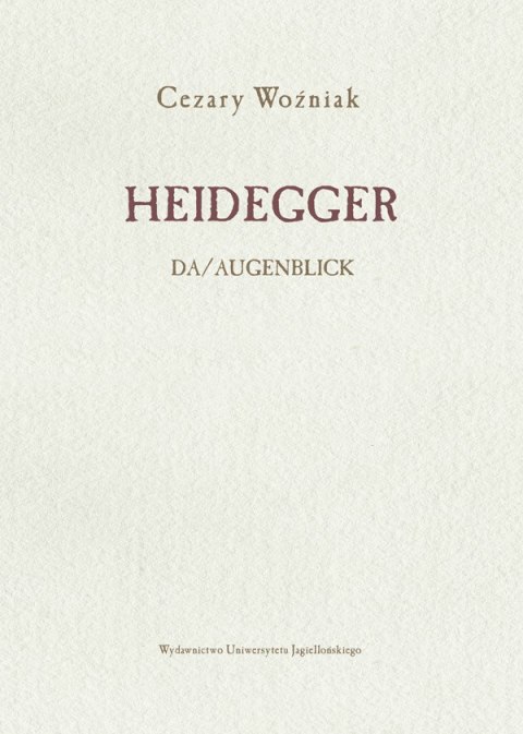 Heidegger. Da/Augenblick